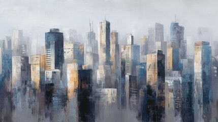 Abstract colorful city skyline and its reflection, vibrant hues and modern urban aesthetic - Image 2 of 12 - 19MB - created with AI