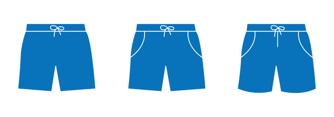 Swim shorts icon. Shorts pant icons. Shorts pant, Swimming trunks, fashion.
