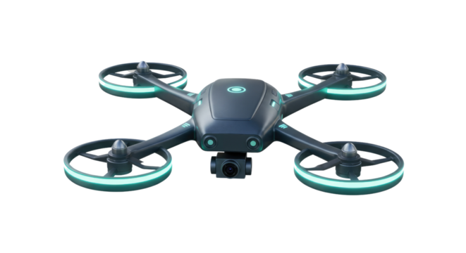 futuristic drone on white background png