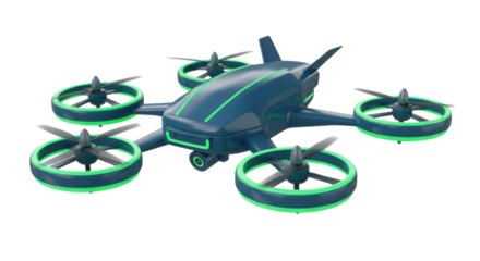 futuristic drone on white background png
