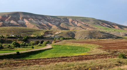 A view from the Railway Bridge in Divrigi, Turkey