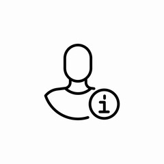 user info icon sign vector