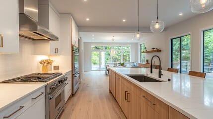 Modern Kitchen Interior Design, Open Concept Luxury Home