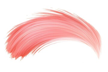 A rich salmon pink brushstroke isolated on white, with a smooth salmon smear blending outward, creating a delicate and minimalist design.