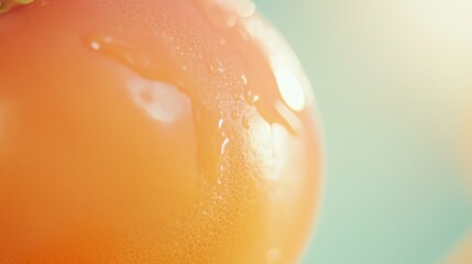 Fototapeta premium Juicy Orange Macro Photography: Vibrant Colors and Nature's Bounty for Healthy Living