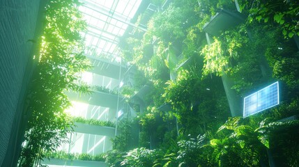Eco-Friendly Architecture, Verdant Urban Oasis