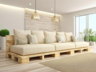 The Japandi aesthetic is beautifully embodied in a serene living room, where neutral colors and Scandinavian design elements converge to create a cozy ambiance that seamlessly blends simplicity and