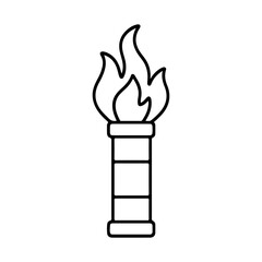 Signal flare icon on white background vector
Vector line icon rock climbing, mountaineering, tourism