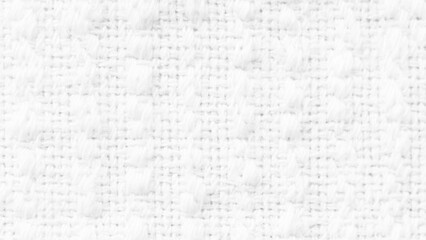  Vector white natural linen fabric texture background. White fabric jute hessian sackcloth canvas woven gauze texture pattern in light white color blank. Natural linen and cotton cloth texture decorat