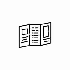brochure flyer icon sign vector
