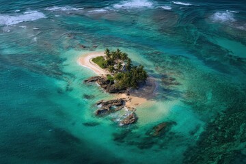 Fototapeta premium Exotic Tropical Island Paradise Destination with Crystal Water