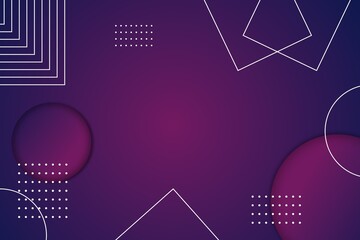 Obraz premium Modern Geometric Abstract Background in Purple Gradient