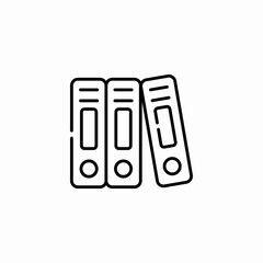 document folders icon sign vector