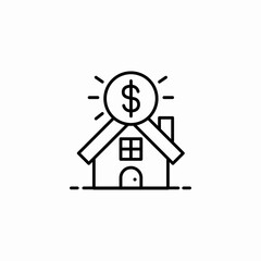 house price icon sign vector