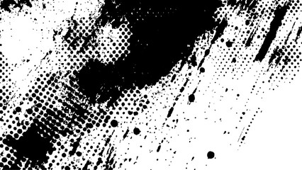 Vector new style halftone dots modern grunge texture. 