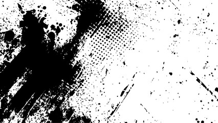 Vector new style halftone dots modern grunge texture. 