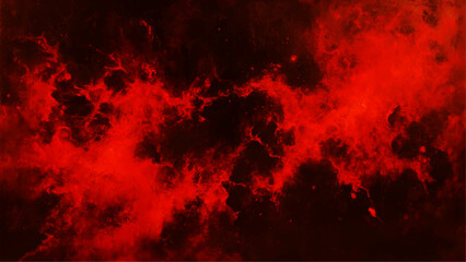 Abstract red and black grunge texture background. Black, red horror background for design. Abstract Watercolor red and black grunge background painting.