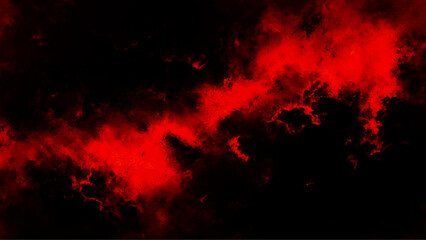 Abstract red and black grunge texture background. Black, red horror background for design. Abstract Watercolor red and black grunge background painting.