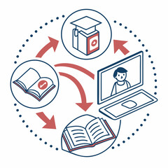 Online Education Cycle From Learning to Knowledge Application and Further Study