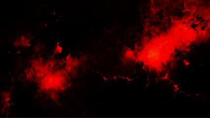 Abstract red and black grunge texture background. Black, red horror background for design. Abstract Watercolor red and black grunge background painting.