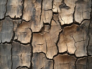 Rough Hewn Maple Texture with Interlocking Grain and Jagged Details