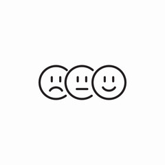 customer review spectrum icon sign vector