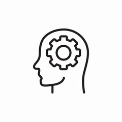 flexible mindset icon sign vector