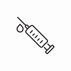 needle injection icon sign vector