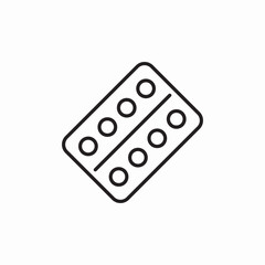 pill case icon sign vector