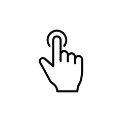 Hand pointer cursor vector icon.