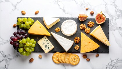 Assorted Cheeses with Fruits and Nuts
