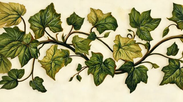 Ornate ivy border