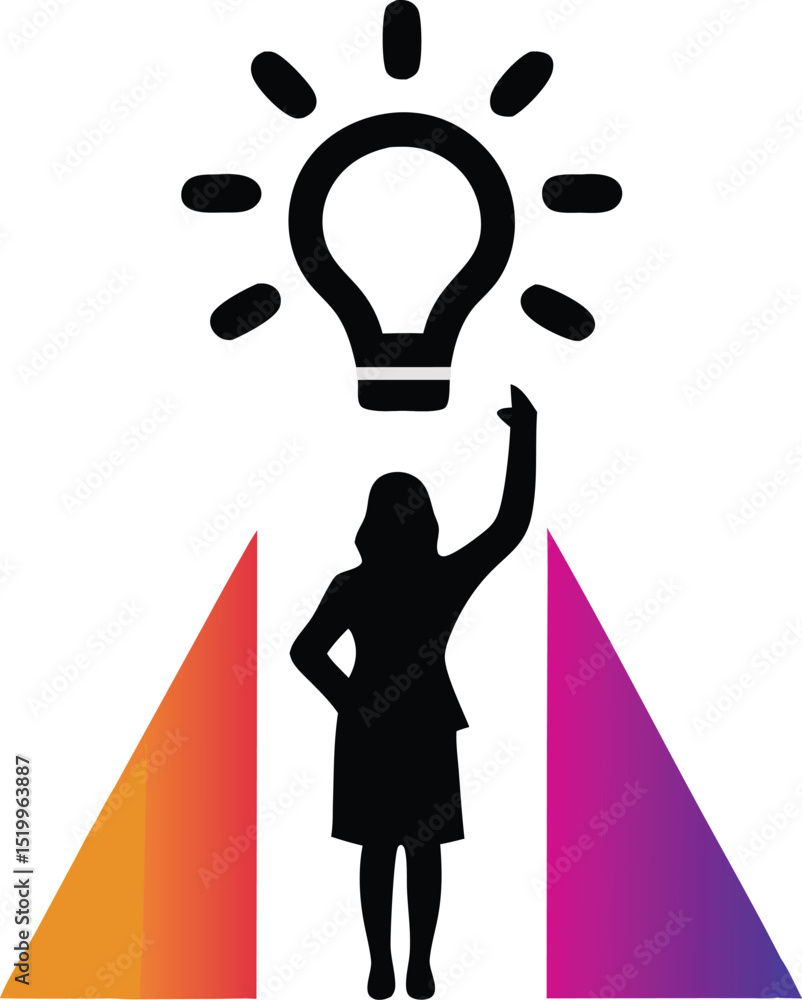 Poster abstract geometric composition with gradient triangles and transparency for modern designs