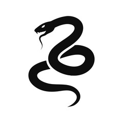 Obraz premium Snake silhouette, Snake silhouette vector