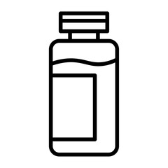 covid 19 vaccine icon Simple thin line stroke