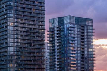 Naklejka premium Upscale Eglinton and Forest Hill residential area coveted by middle and upper class families as well as Ontario developers