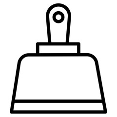 Fototapeta premium dust pan icon Simple thin line stroke