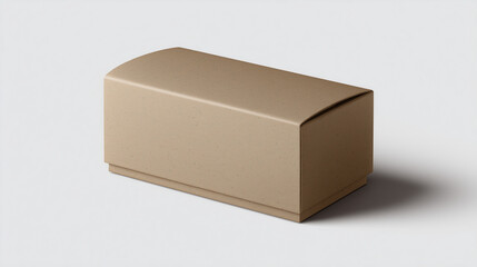 Fototapeta premium Minimal cardboard box packaging template design