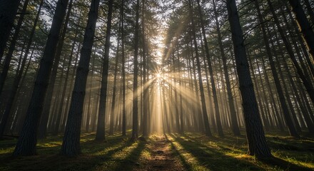Fototapeta premium morning in the forest