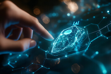 A person gear up his electric circuit work with AI