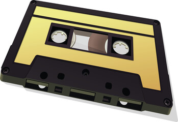 Retro cassette tape vector illustration