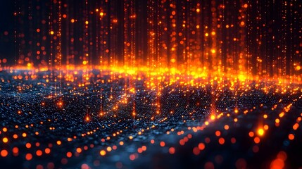 Fototapeta premium Futuristic data visualization of business insights and forecasting trends using technology