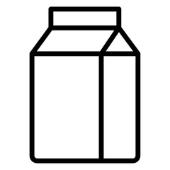 milk carton icon Simple thin line stroke