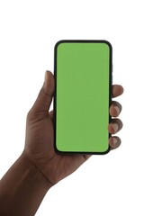 hand holding a mobile phone