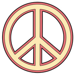 Peace sign emoji icon
