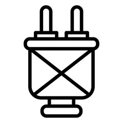 plug icon Simple thin line stroke
