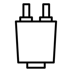 plug icon Simple thin line stroke