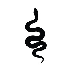 Naklejka premium Snake silhouette, Snake silhouette vector