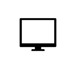 Computer icon set vector. computer monitor sign and symbol, vector illustration