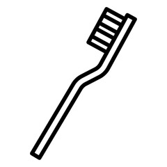 tooth brush icon Simple thin line stroke